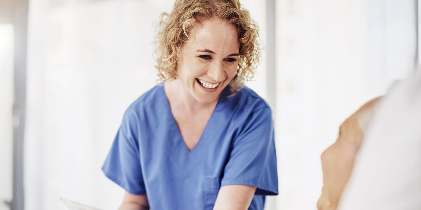 nurse with patient